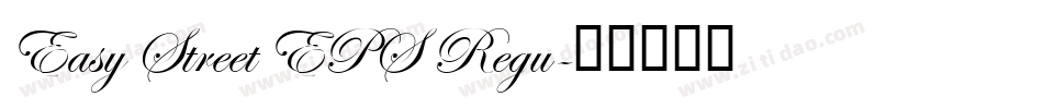 Easy Street EPS Regu字体转换